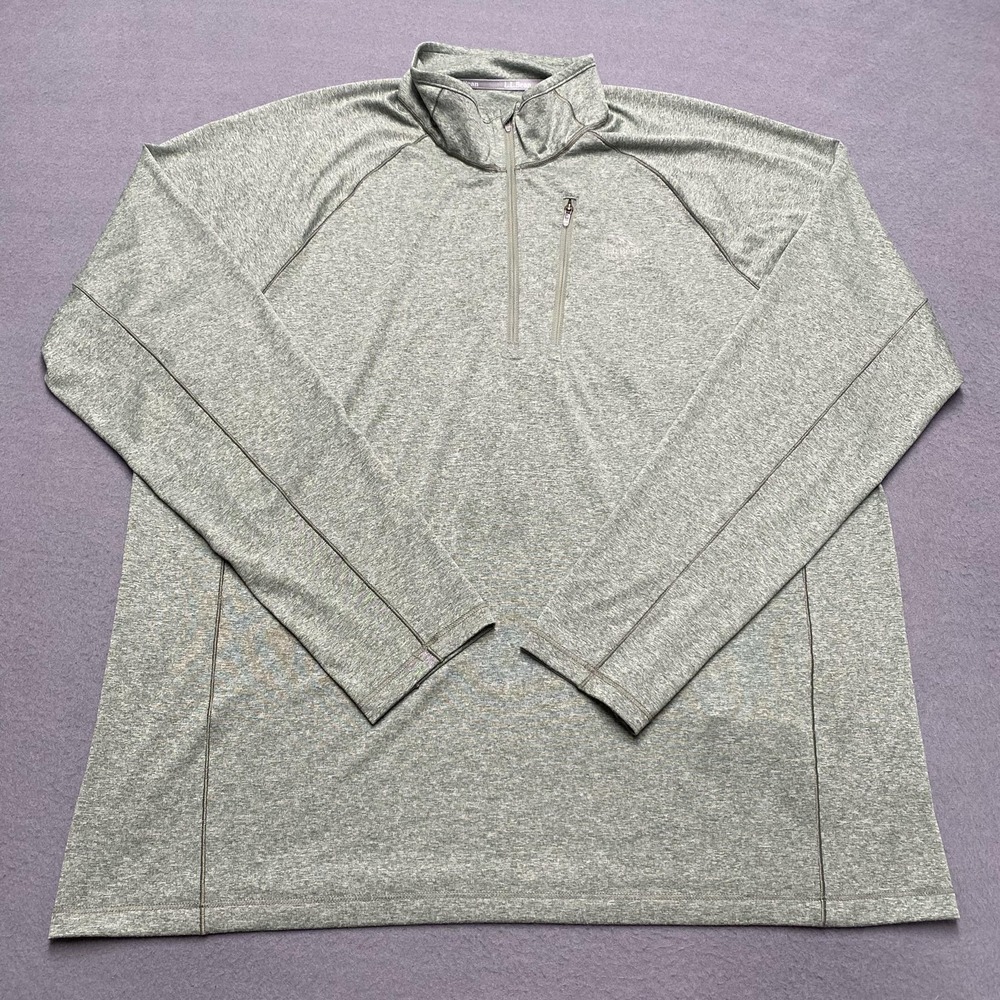 LL Bean‎ Pullover Mens Large Gray Slightly Fitted Athletic Outdoor Hiking Shirt